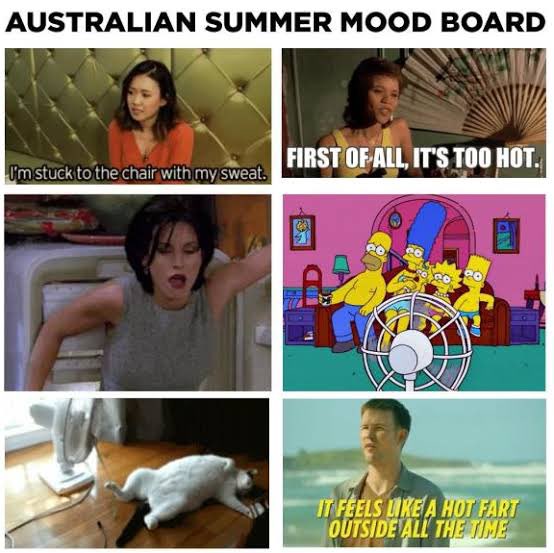 lindalisciousAu's tweet photo. What sweet hell do we have coming up? @according2_taz @KarinaJ43242490 wanna swap? Weโve already had 3 days well over 33 degrees and got lots more coming!
๐ฅต๐ฅต๐ฅต๐ฅต #summerinaustralia #summerinadelaide #heatwave #hateit #toofreakinhot #areweinhell #hot https://t.co/zVIsYKf0im