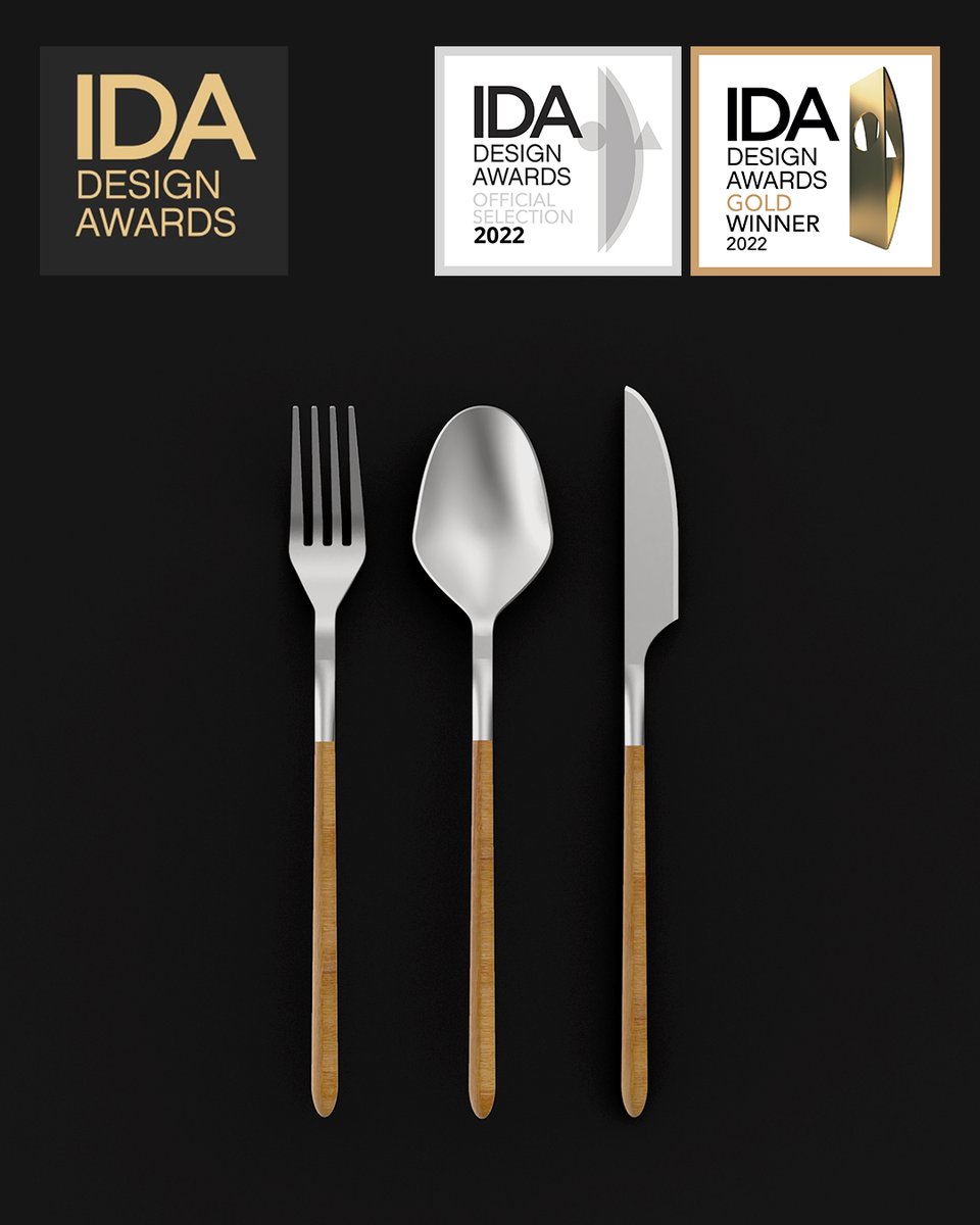 Moi contento de empezar así o ano. A cubertería DIVO obtivo unha selección oficial e un ouro nos IDA (International Design Awards) na categoría de deseño de produto.
@idesignawards #deseñogalego #diseñodeproductos @easdmestremateo