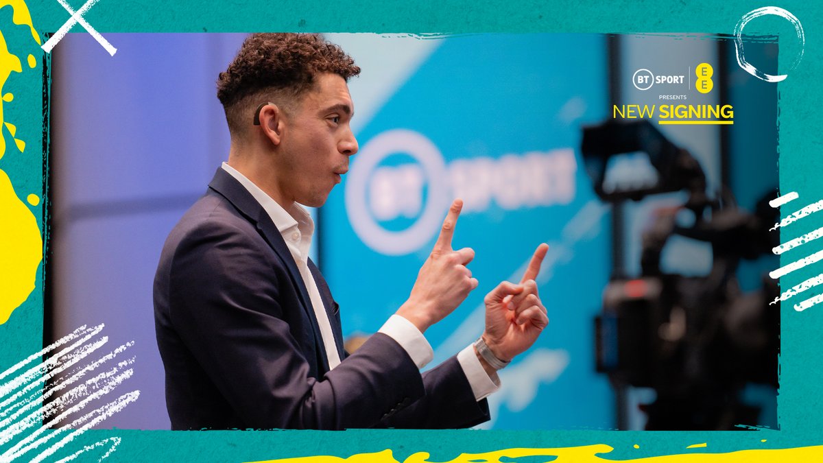 The most important #NewSigning in January ✍️

@BTSport and EE are excited to welcome Damaris Cooke and Rolf Choutan as British Sign Language presenters, as part of our ambition to elevate Disability Football and improve the experience for all viewers of the beautiful game.  🙌