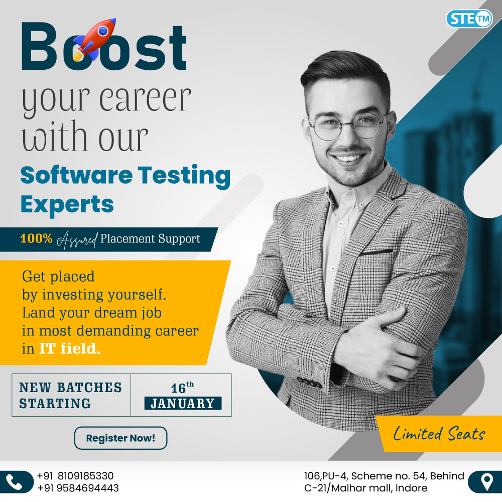 testing_edu's tweet photo. Start your journey to success with our new batches starting from 16th January 2023

Hurry up and enquire now at +91 9584694443/ +91 9685353494/ +91 8109185330
.
#softwaretestingedu #STE #softwaretestingtraining #softwaretester #softwaretestingsolutions #manualtesting #qa https://t.co/HV0PsZCqMt