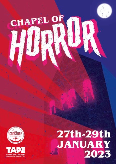 FilmHubWales's tweet photo. Dare you enter the Chapel of Horror courtesy of @tapeartscentre?

Screenings include the #MadeInWales films #Gwledd from @Joio_TV and Tape's very own #ApproachingShadows. Tickets are FREE!

📅27-29 January
🎟️https://t.co/qBB3KGTiZt
#HorrorFilms #GogleddCymru #NorthWales https://t.co/WOWAcRmVx4