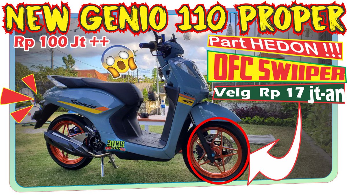 KeneketoDaily's tweet photo. REVIEW MODIFIKASI NEW GENIO 110 PROPER HEDON | 3835info https://t.co/1j0wwfDFvw @HondaFansBali @welovehonda https://t.co/gSkbcfAOHh