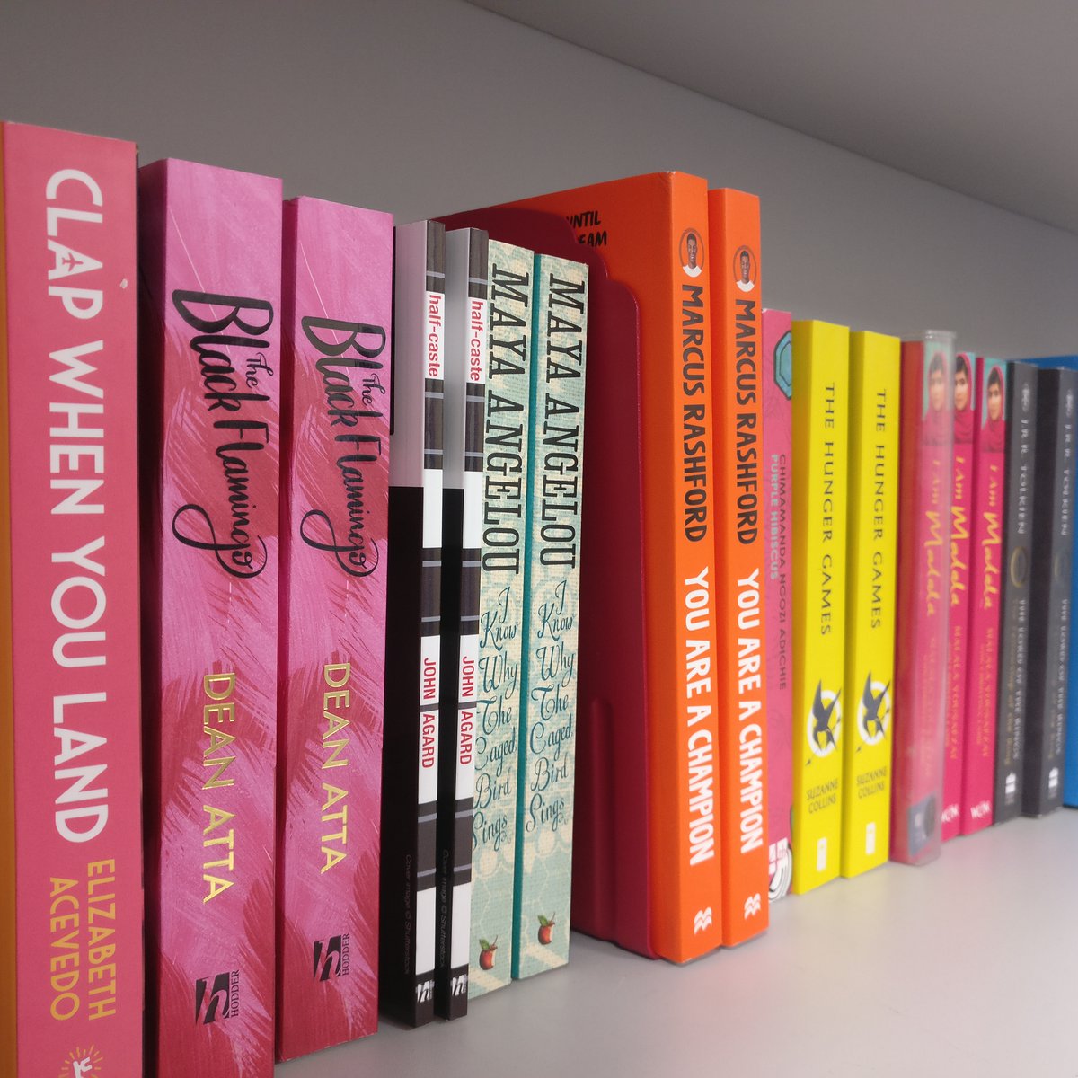 SCA_Community's tweet photo. New Year! New books! πPop into the library and check out these fabulous new books! Speak to Ms Hickey about the launch of our new reading routes! House points and prizes to be won! #newbooks #newyear #readingroute #wearesca https://t.co/QOyY2oVjWx