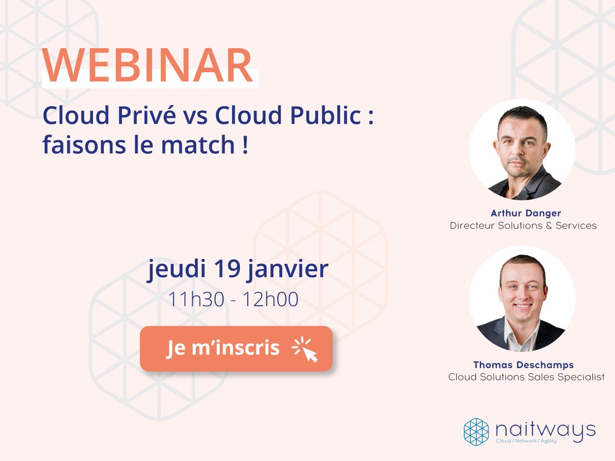 Venez découvrir le point de vue de nos experts ainsi que leurs préconisations sur la stratégie #cloud à adopter selon vos besoins métiers.

👉 ow.ly/uHXQ50Mjfq8