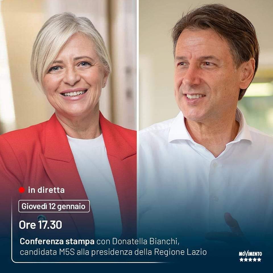 ArchCmc's tweet photo. Oggi presentazione della Candidata M5S alla Regione Lazio, Donatella #Bianchi con #Conte.
Stay Tuned.
#RegionaliLazio2023 #M5SLazio
#ScriviCHIOSSI https://t.co/RsrdfJlBAB