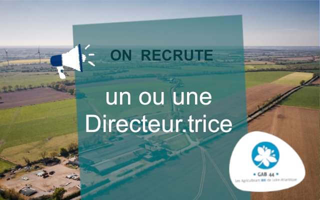 📝 𝗡𝗼𝘂𝘀 𝗿𝗲𝗰𝗿𝘂𝘁𝗼𝗻𝘀 𝗻𝗼𝘁𝗿𝗲 𝗳𝘂𝘁𝘂𝗿.𝗲 𝗱𝗶𝗿𝗲𝗰𝘁𝗲𝘂𝗿/𝗱𝗶𝗿𝗲𝗰𝘁𝗿𝗶𝗰𝗲 🌱
Un poste passionnant au service d'un projet ambitieux de transition agricole et alimentaire pour la Loire-Atlantique !
RDV sur 👉gab44.org/bio-44/gab44/e…
#offredemploi #bio
