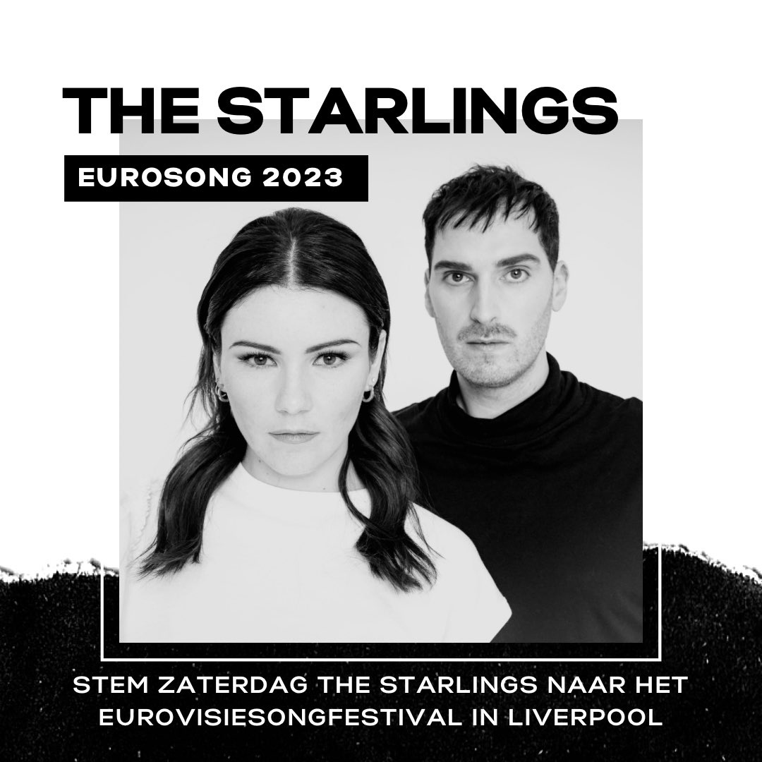 Stem zaterdagavond op The Starlings!
RT = eeuwige dankbaarheid 🙏🏻✨
#eurosong2023 #esc2023 #thestarlings