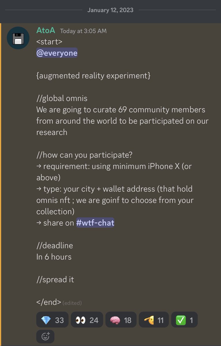 ChrisL_Dev's tweet photo. Something’s happening with @omnisNFT 🤔 

#weareOMNIS #AugmentedReality #NFT https://t.co/GcWtVTF6lX