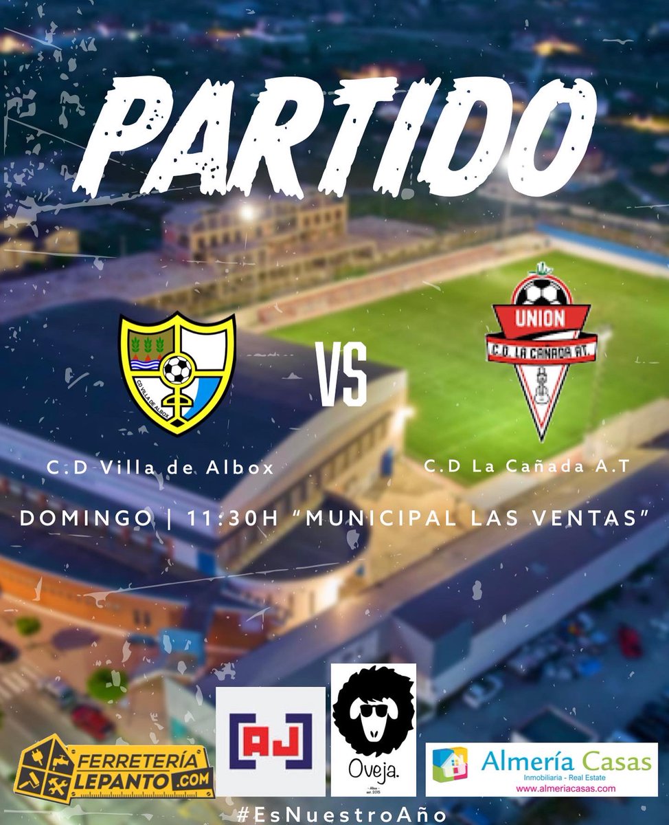 AlboxCDV's tweet photo. 🔜⚽️ PRÓXIMO 𝐏𝐀𝐑𝐓𝐈𝐃𝐎

🏆 𝐓𝐄𝐌𝐏𝐎𝐑𝐀𝐃𝐀 𝟐𝟐/𝟐𝟑 ⚪️🔴🔵

 @AlboxCDV 🆚 @lacañada 

🗓 Domingo 15 de Enero
🕒 11:30h
🏟 Estadio “Las Ventas”
📺 FACEBOOK https://t.co/n8zx4qkRmb