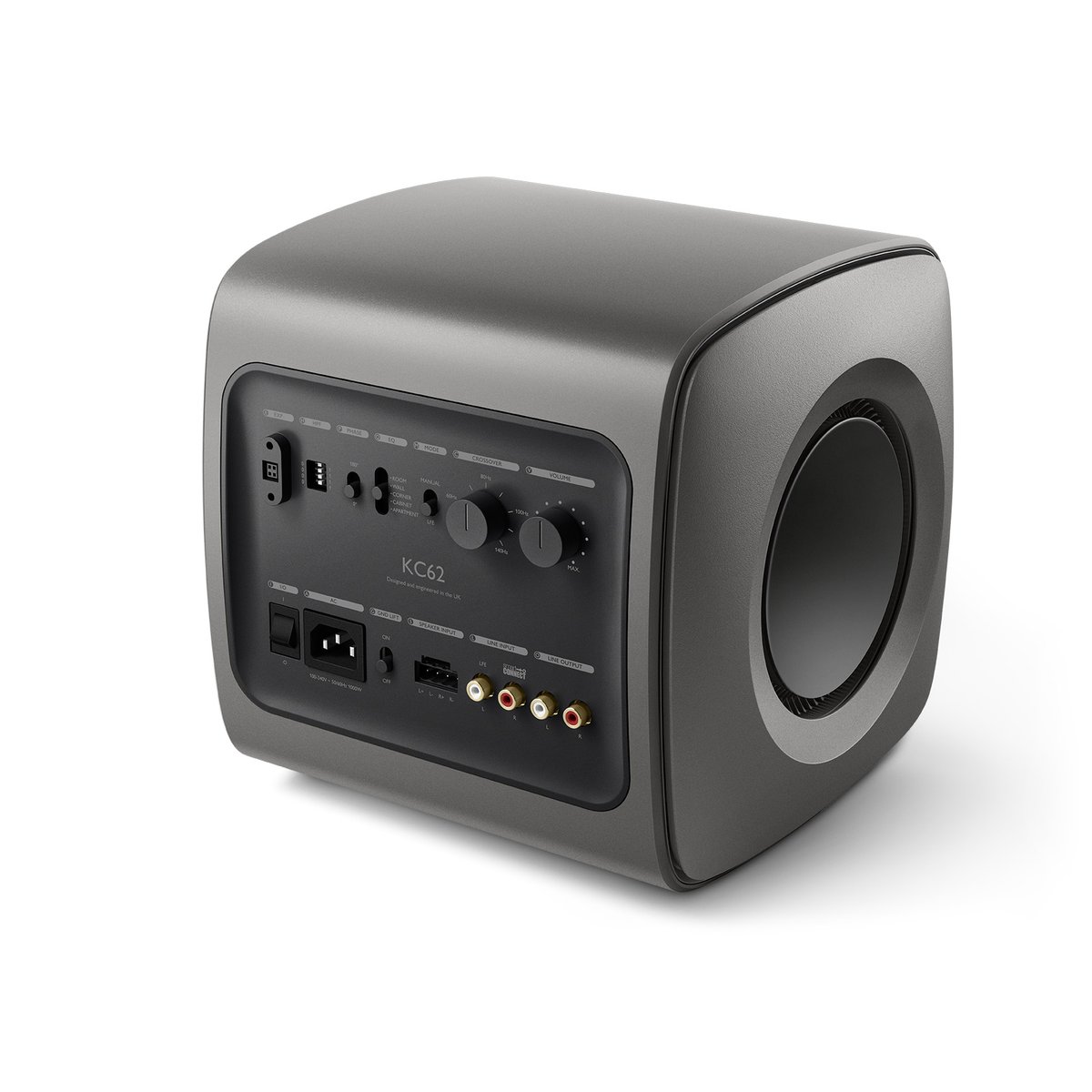 kef_jp's tweet image. パワフルな低音が再生できる超小型サブウーファー KC62、新色チタニウムグレーが新登場。

jp.kef.com/products/kc62-…

#myKEF #KEF #KEFAudio 
#HighFidelity #KEFKC62