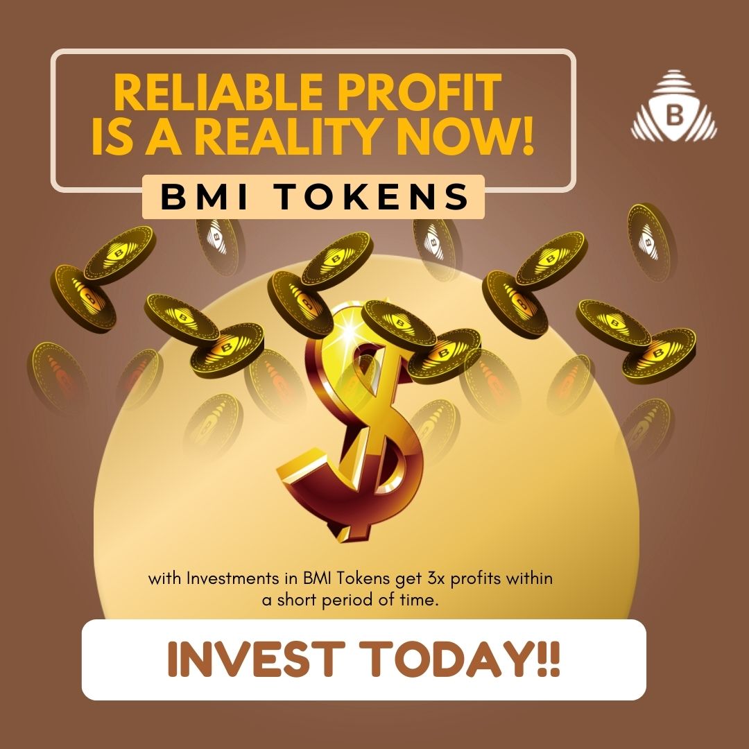 🤔 DO YOU THINK THAT YOUR SAVINGS IS YOUR FUTURE?

✅ Look forward to the easiest investment and make it into double the profitability of your savings!

Visit @ bmitokens.com

#easyreturns #stablegrowth #cryptotokens #investtoday #privatesale #blockchaintechnology