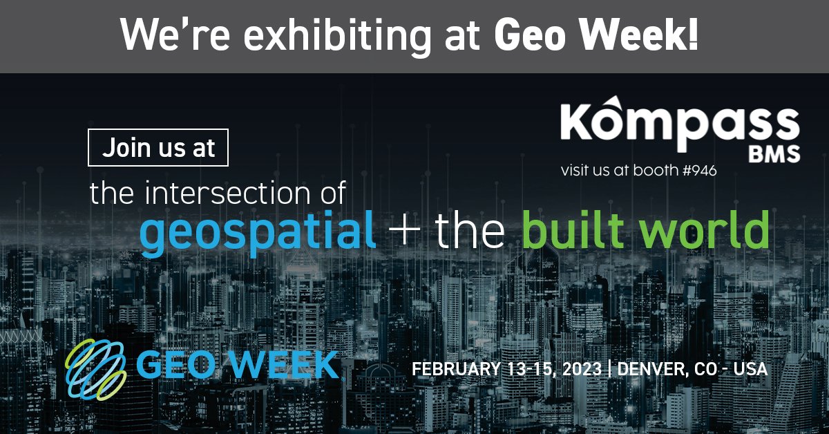 If you're looking to manage your business better with minimal growing pains, pop by our booth 946 at <a href="/GeoWeekExpo/">Geo Week</a> for a preliminary chat with our experts on how we can help.

Catch us from 13-15 February at the Colorado Convention Center in Denver, US. See you there!