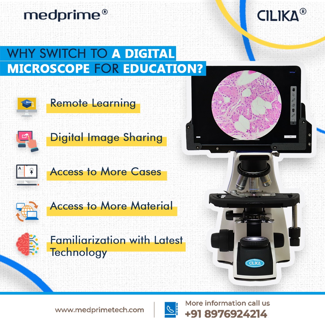 medprimetech's tweet photo. Are you looking to upgrade your educational tools?
Introducing the Digital Microscope - the Future of Education!
Visit the website: https://t.co/4iLBMdmFGF
.
.
.
#Future #Education #learning #digitalmicroscope #pathologist #MedPrime #cilikabenchtop #Cilika #laboratory https://t.co/bMdfQRHlKt