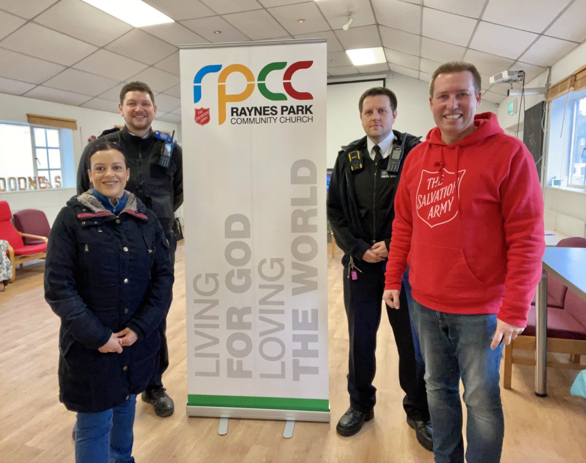 RPCC_Church's tweet photo. It has been great to meet again with local Police Officers along with PC Suzanne, who is a Faith Engagement Officer for the @metpoliceuk. We have discussed ways to work in partnership in Raynes Park to serve local people.

#MetropolitanPoliceService #RaynesPark @salvationarmyuk https://t.co/PzCQ6imonC