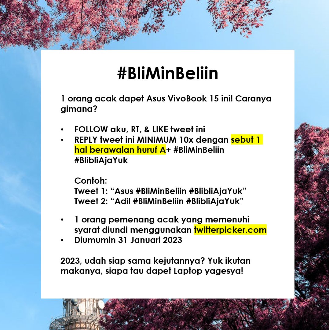 Blibli tweet media