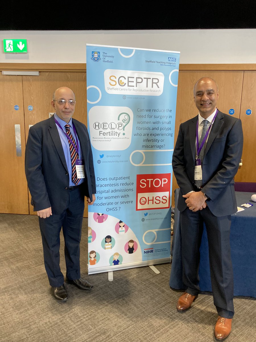 Our SPECTR Chief Investigator for <a href="/HelpfertilityT/">HELPFertility-Trial</a> &amp; <a href="/STOP_OHSS/">STOP-OHSS</a> <a href="/metwally01/">Mostafa Metwally</a> and PI for <a href="/STOP_OHSS/">STOP-OHSS</a> <a href="/rajmathur7/">raj mathur</a> today @Fertility2023