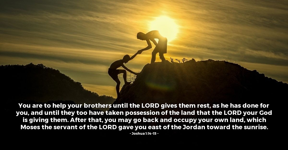 VerseOfTheDay's tweet photo. Today's Verse - Joshua 1:14-15 https://t.co/SMetmbu39f https://t.co/movKGBDImK