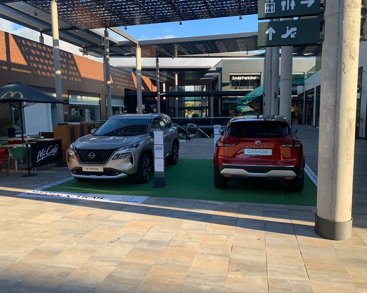 MacherMotor's tweet photo. ⭐ Ven al centro comercial Open Mall de Arrecife a conocer el Nuevo Qashqai y el Nuevo X-Trail con la exclusiva tecnología E-POWER, con la cual disfrutaremos de la conducción 100% eléctrica libre de enchufes mediante la recarga de la batería con su segundo motor de combustión. https://t.co/HCta6wwmx4