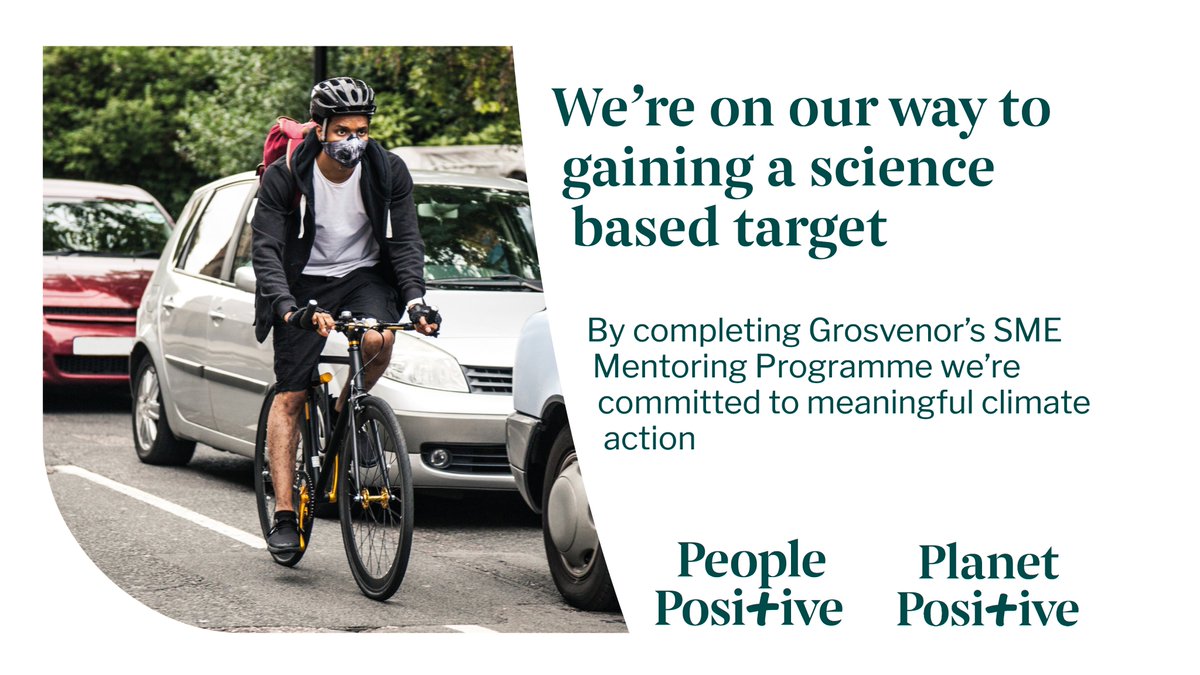 ElliottWood_'s tweet photo. We're on our way to a #ScienceBasedTarget!
Thanks to @GrosvenorPropUK's SME Mentoring Programme, we're strengthening our commitment to taking meaningful climate action and reducing our emissions.

@HOTC_UK @sciencetargets  #PeopleAndPlanetPositive

https://t.co/8e3MSvRA0x https://t.co/8Vt9vpDsxp