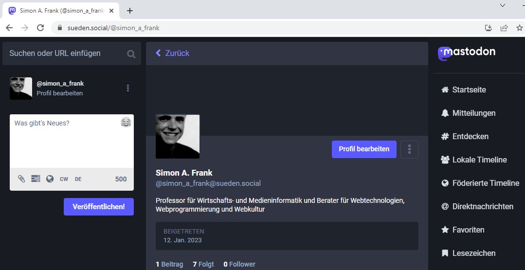 Jetzt auch hier sueden.social/@simon_a_frank #mastodon