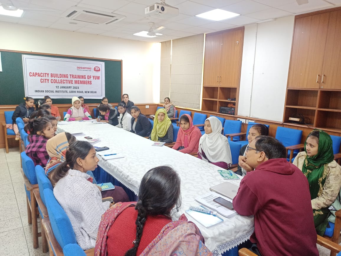 On #NationalYouthDay2023 today, we organized a training for adolescent girls &amp; young women in Delhi to capacitate them to support local communities to apply for social security schemes. The 25 participants also learnt about the process of getting children enrolled in schools.