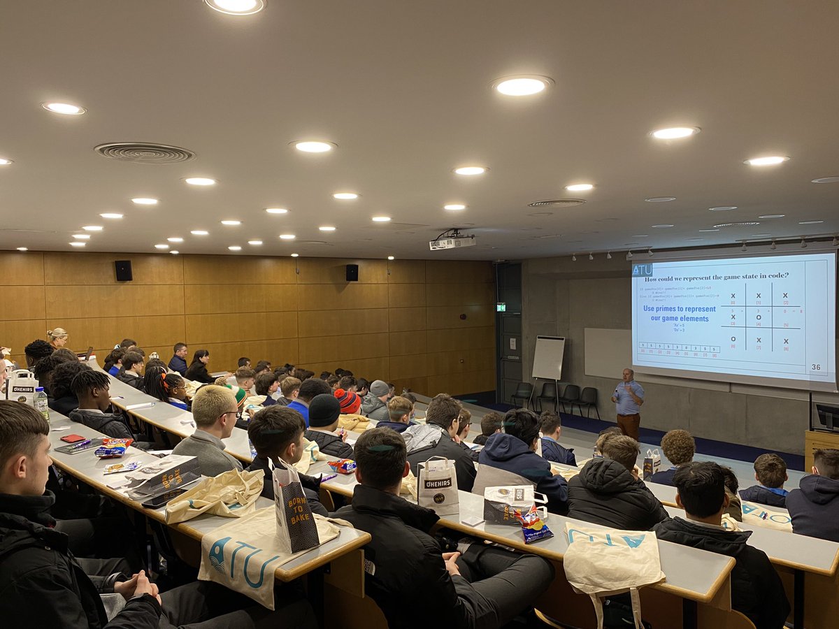 ATUDonegal_'s tweet photo. Our Leaving Certificate Computer Science Workshops are kicking off today on campus! 

Over 190 secondary school students from Donegal, Cavan, Louth and Monaghan are attending todays workshops to revise all things Computer Science 💻 

#ATU #computerscience https://t.co/x7UdHY18Ru