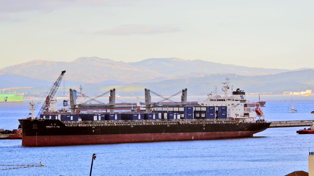 Gibraltar Panorama🇬🇮 (@gibpanorama) on Twitter photo “Great Faith”completed its 6 week journey from China to Gibraltar today. On board the bulk carrier are hundreds of modular units which will provide 280 rooms for a new elderly facility. Construction site overnight in a major traffic operation which commences tonight <a href="/GibPanorama/">Gibraltar Panorama🇬🇮</a> “Great Faith”completed its 6 week journey from China to Gibraltar today. On board the bulk carrier are hundreds of modular units which will provide 280 rooms for a new elderly facility. Construction site overnight in a major traffic operation which commences tonight <a href="/GibPanorama/">Gibraltar Panorama🇬🇮</a>