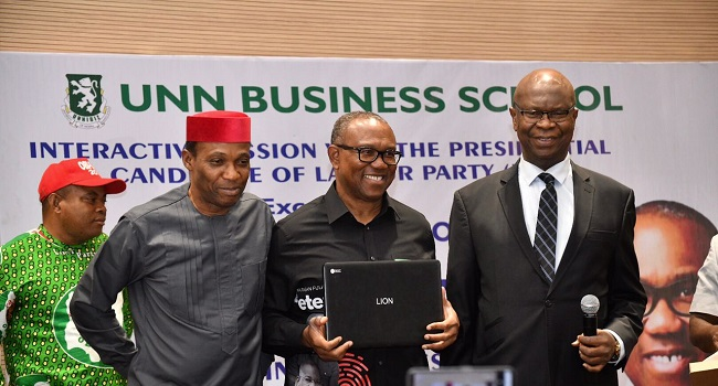 channelstv's tweet photo. PHOTOS: Peter Obi Holds Town Hall With UNN Students

https://t.co/HPqHepweUz https://t.co/nItSqaeLKS