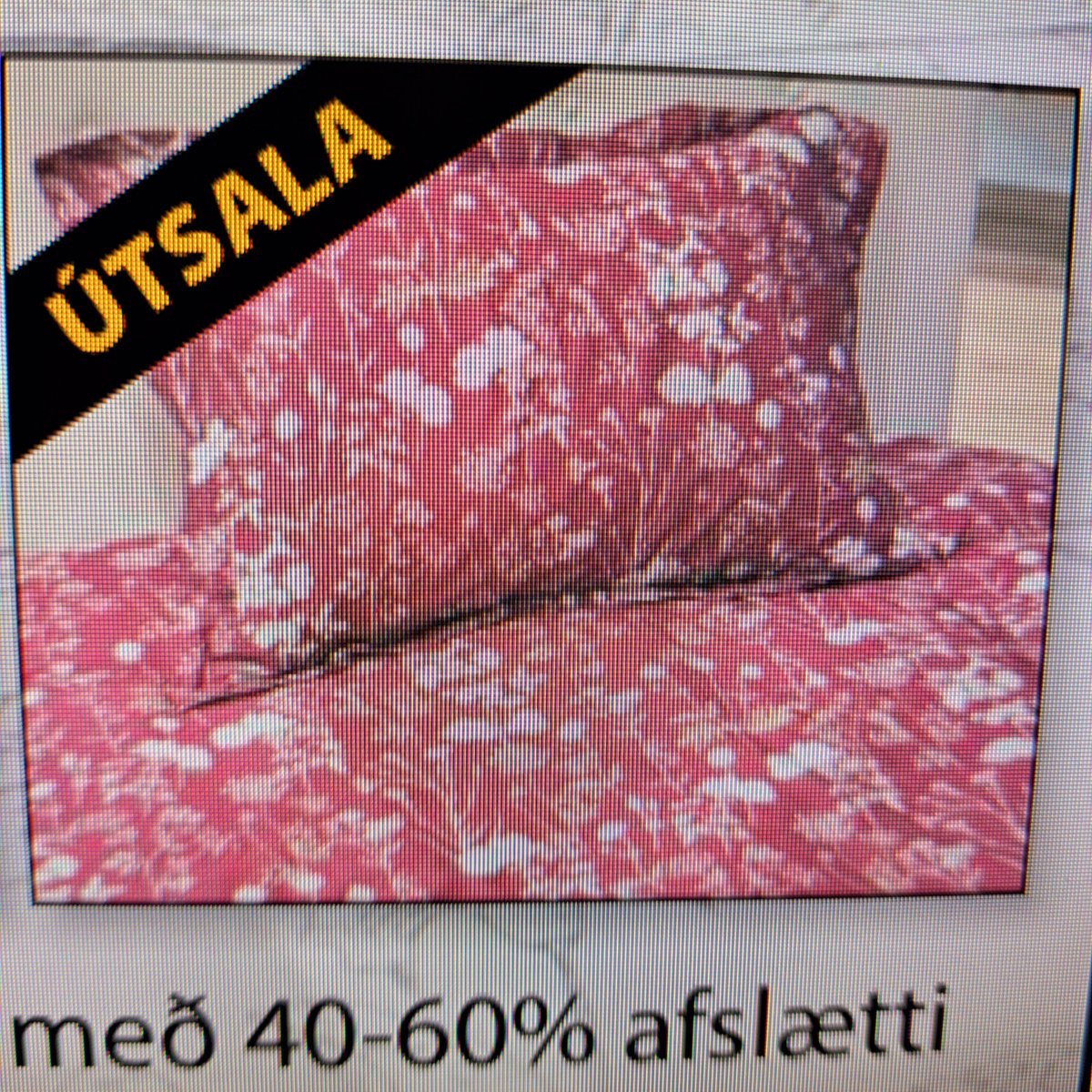 Ef þig langar í rúmföt sem líta út eins og nautahakk þá er tækifærið núna!