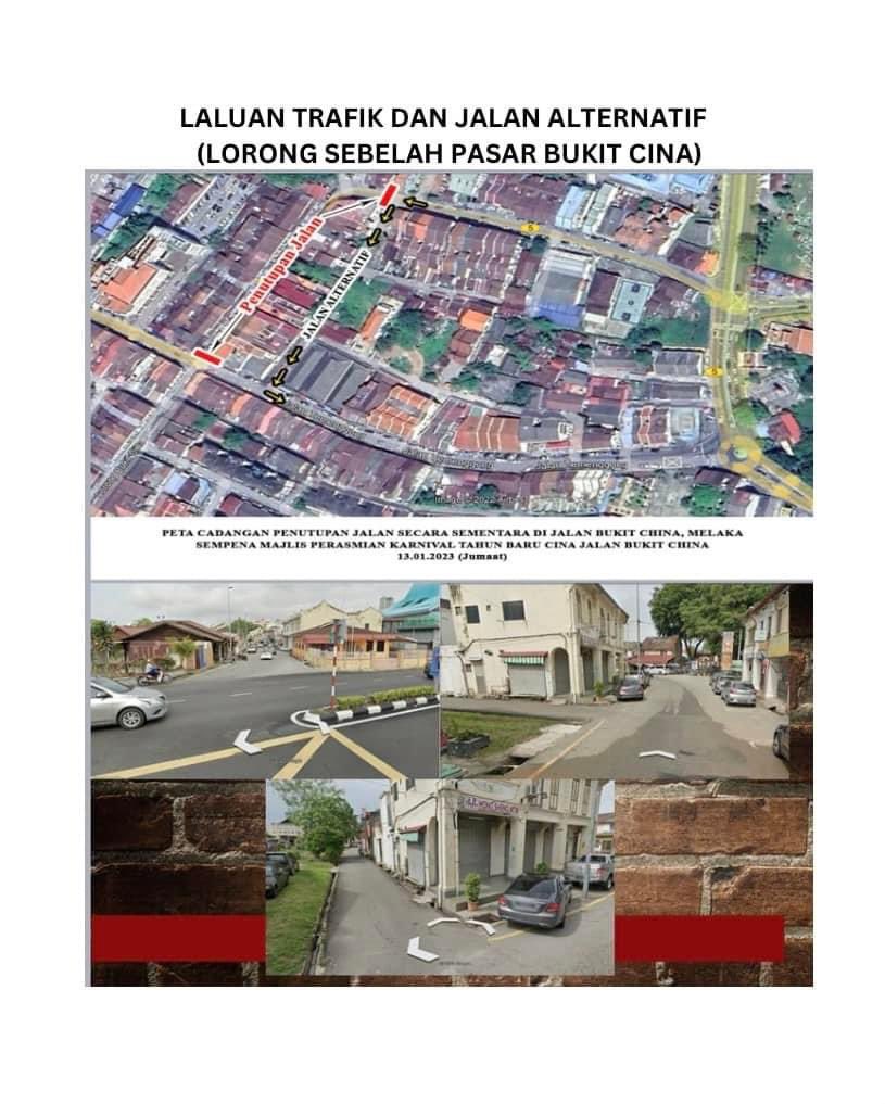 MBMBOfficial's tweet photo. PENUTUPAN SEMENTARA JALAN BUKIT CINA SEMPENA MAJLIS PERASMIAN KARNIVAL TAHUN BARU CINA 2023 https://t.co/E5aiTIVjBu