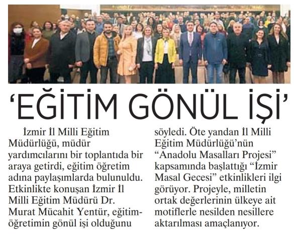 İzmir İl Milli Eğitim Müdürlüğünde Eğitim Yöneticileri Bilgilendirme Toplantısı gerçekleştirildi.