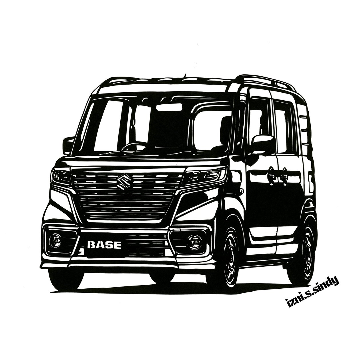 s_izni's tweet photo. 自分だけの移動秘密基地をつくろう。
【 SUZUKI Spacia BASE 】
#切り絵 #papercuttingart
#MK33 #スズキ #スペーシアギア https://t.co/rMPwkxJC61