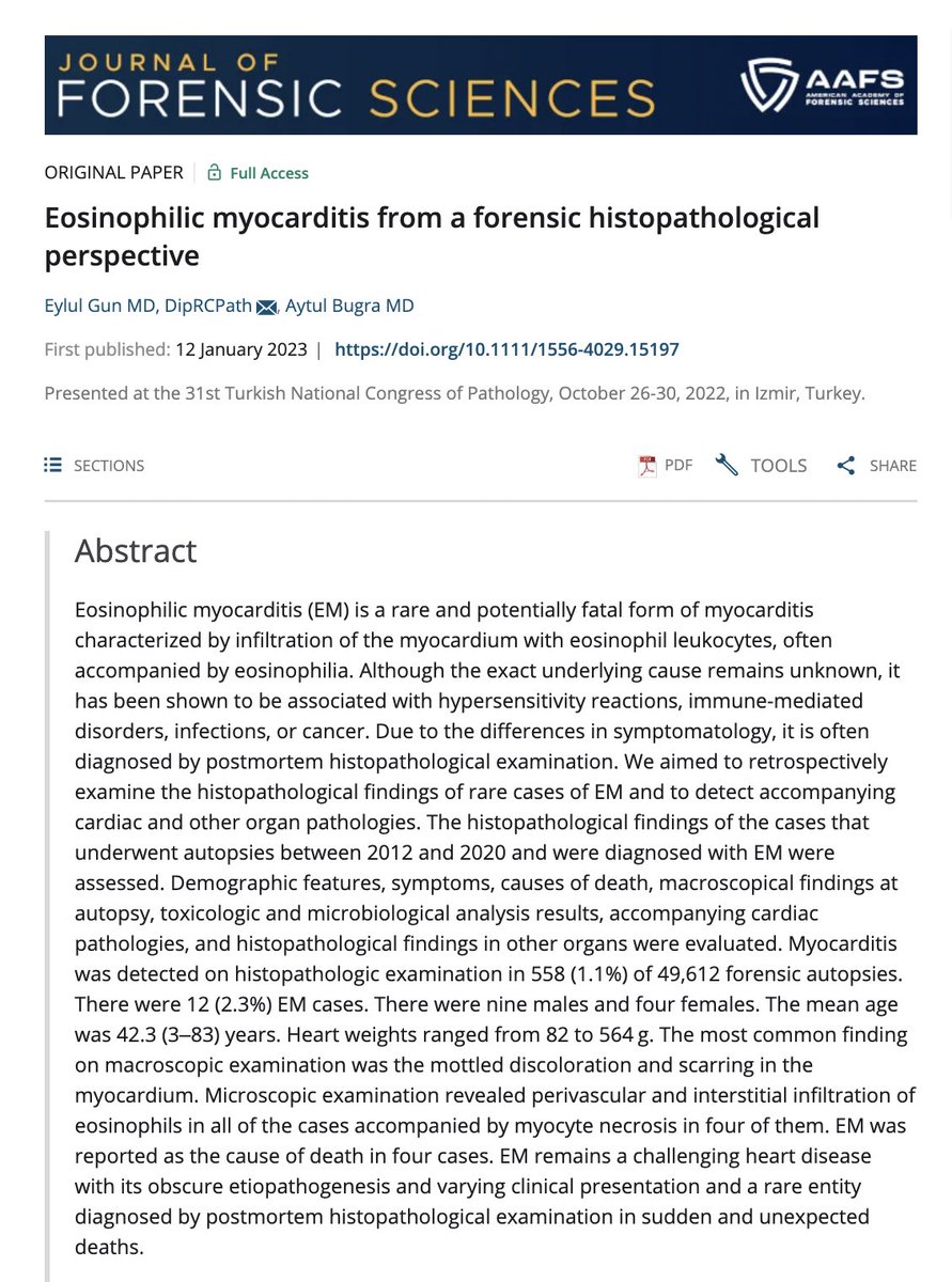 Happy to share my first contribution to the forensic pathology literature: onlinelibrary.wiley.com/doi/epdf/10.11…

#PathTwitter #autopsy #autopsypath #CVPath #forensicpath #AcademicTwitter