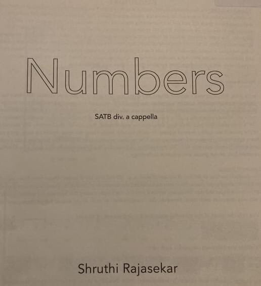 Our programme for 25th February at St Albans Cathedral includes a beautiful piece by Shruthi Rajasekar - Numbers. Come along to hear music from a composer we hope to be working with for many years.