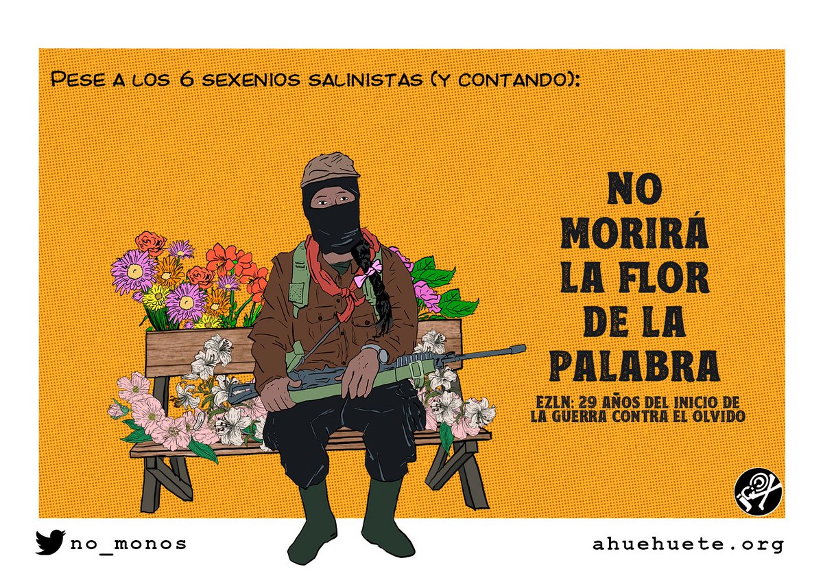 Colaboración para @pmachetearte: #EZLN29años #EZLN #NoEstanSolxs