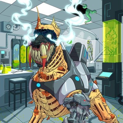 #NewProfilePic <a href="/MutantHounds/">Mutant Hounds</a> <a href="/mutant_cartel/">Mutant Cartel World</a> <a href="/lior_eth/">Lior Messika</a> !howl my favorite hound out of my collars mechasaddled for adventure and ready to see this world and beyond with thos ghost eyes!