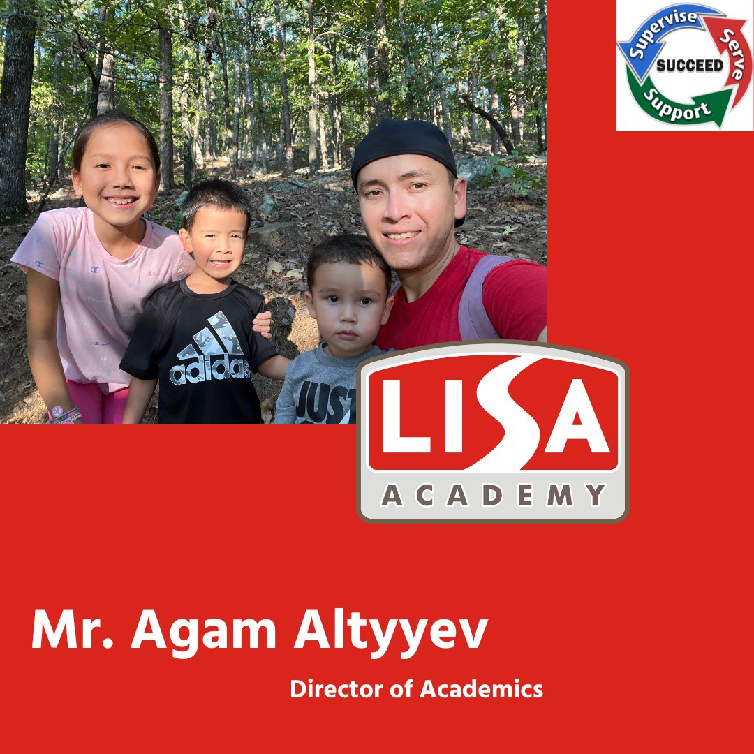 LISAAcademy's tweet photo. 📣Director Introduction📣

Mr. Agam Altyyev is our Director of Academics.

He is responsible for all K-12 Curricula, including the teachers, coaches, coordinators, physical materials, and online programs.  He ensures our test scores rise!

#LISAlearns https://t.co/jXrzrQon3g