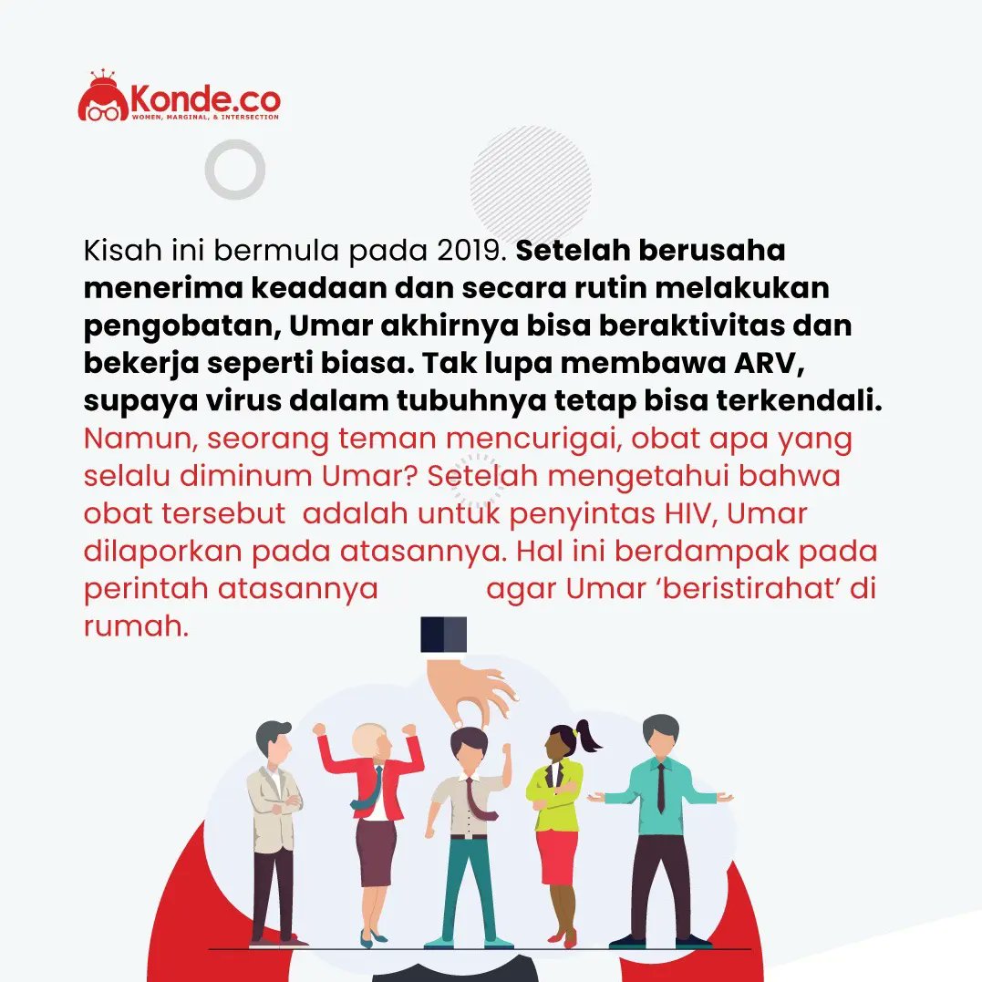 konde_co's tweet photo. Baca selengkapnya tulisan Dhela Seftiany dan Catur Isfa Aulia di https://t.co/FjTKAgOyLe
#odha #stigmahiv https://t.co/N7oZU1QNse