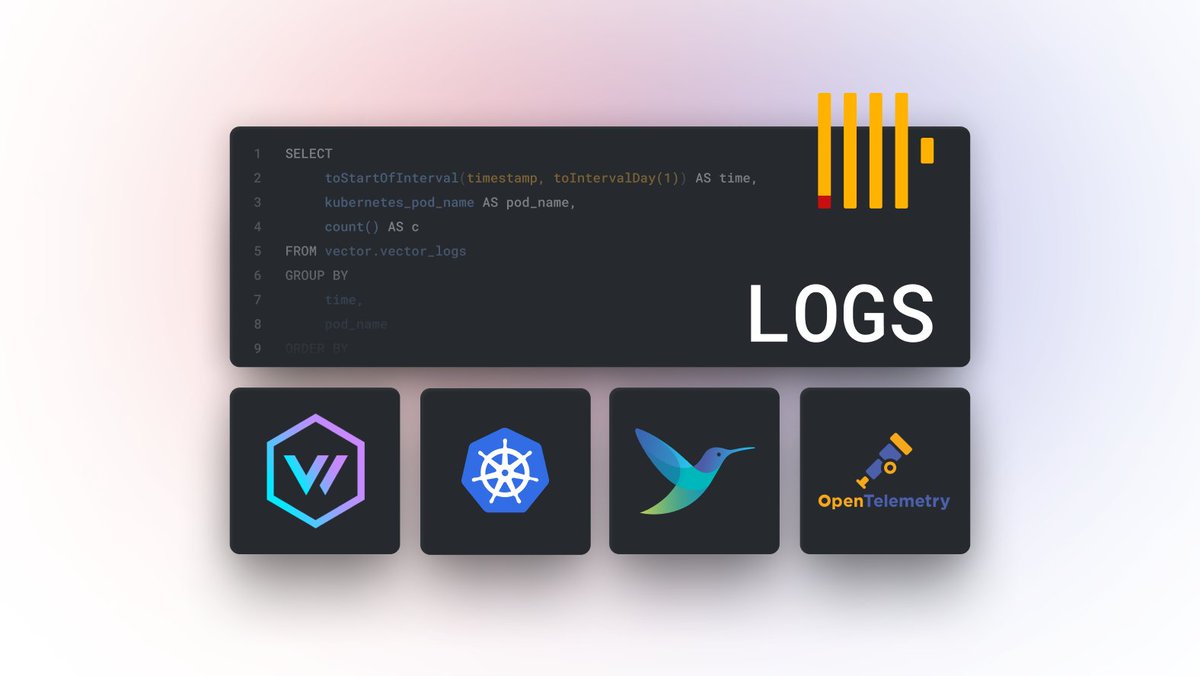 ClickHouse (@clickhousedb) on Twitter photo Existing observability stack draining your 🕐 & 💰? Frustrated with slow query performance, insufficient lookback, or high cost?
Learn to store logs in ClickHouse using <a href="/opentelemetry/">OpenTelemetry</a> & <a href="/fluentbit/">Fluent Bit</a> with up to 30x compression, blazing speed & reduced spend
clickhouse.com/blog/storing-l… Existing observability stack draining your 🕐 & 💰? Frustrated with slow query performance, insufficient lookback, or high cost?
Learn to store logs in ClickHouse using <a href="/opentelemetry/">OpenTelemetry</a> & <a href="/fluentbit/">Fluent Bit</a> with up to 30x compression, blazing speed & reduced spend
clickhouse.com/blog/storing-l…