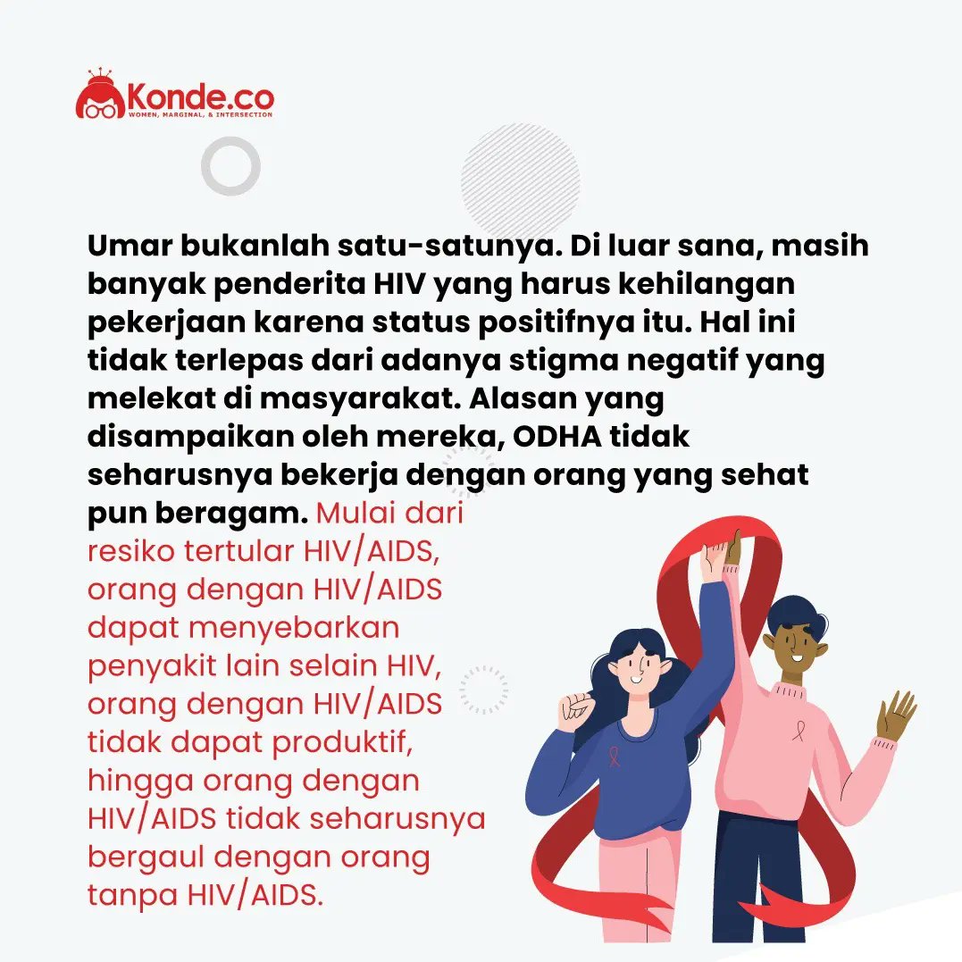 konde_co's tweet photo. Baca selengkapnya tulisan Dhela Seftiany dan Catur Isfa Aulia di https://t.co/FjTKAgOyLe
#odha #stigmahiv https://t.co/N7oZU1QNse