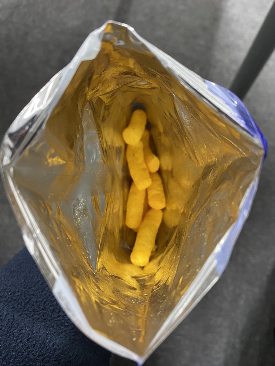 NicJSchofield's tweet photo. @walkers_crisps just opened a packet of Wotsits, only to find 8 inside! Where’s the rest?! https://t.co/cQdzhrYmXm