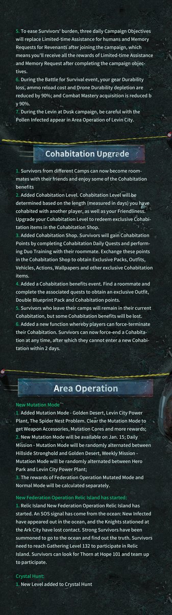 LifeAfter_en's tweet photo. #LifeAfter
#UpdateNote
Dear Survivors, This is Radio 101 transmitting across all AM frequencies, calling all survivors. To ensure a better game experience, we are performing an update on 01/13!
📌SEA & AU Server
8:00 -8:30 (UTC+8)
📌NA Server
16:30-17:00 (UTC+8) https://t.co/US3xXGwGAJ