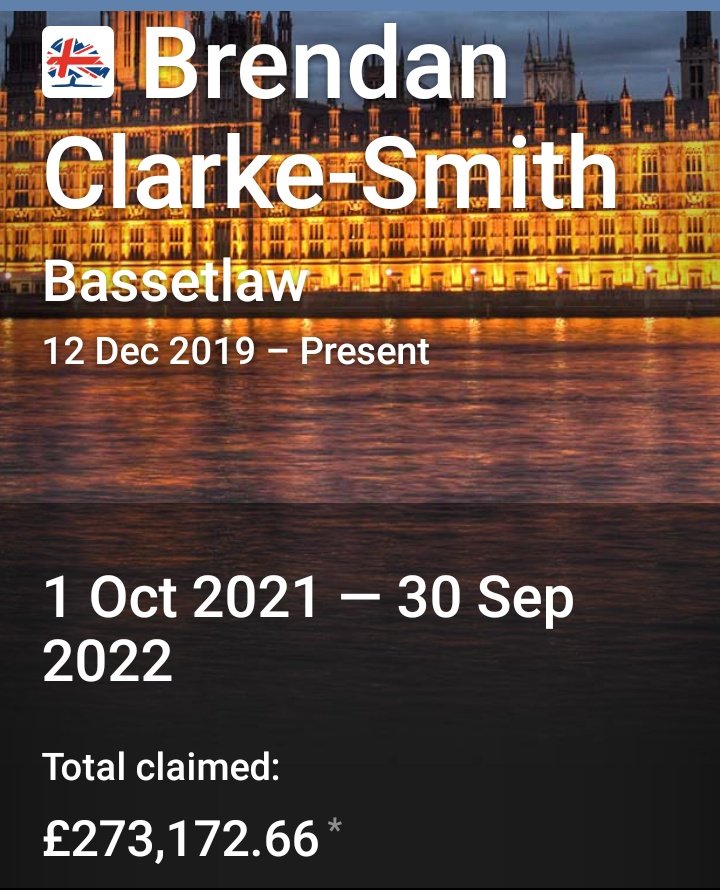 MrGazz_ICT's tweet photo. @JerryHicksUnite #273k #expenses with #84k #salary #25pounds a day for #food and numerous backhanders.
Perhaps @Bren4Bassetlaw should try living on #32k himself?
#Tory #hypocrite https://t.co/Po8z8xvyGF
