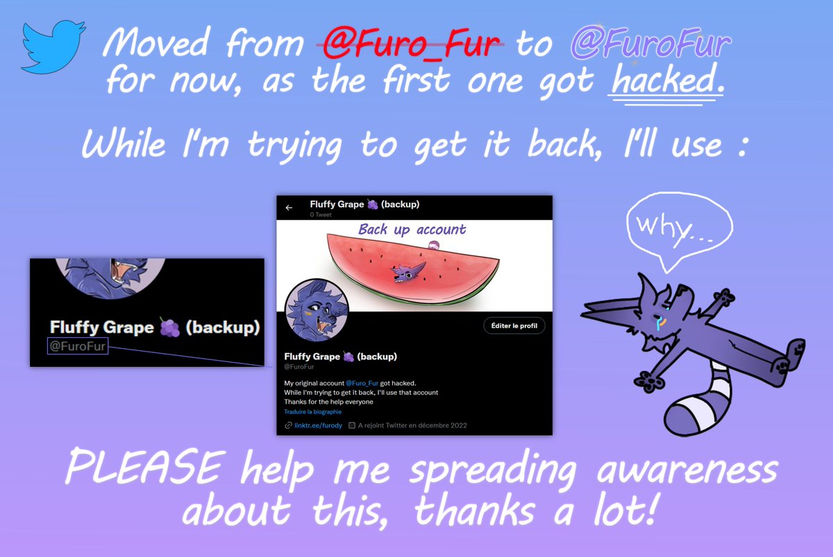 FuroFur's tweet image. ⚠️My main account is now lost-⚠️
Reposting this one more time