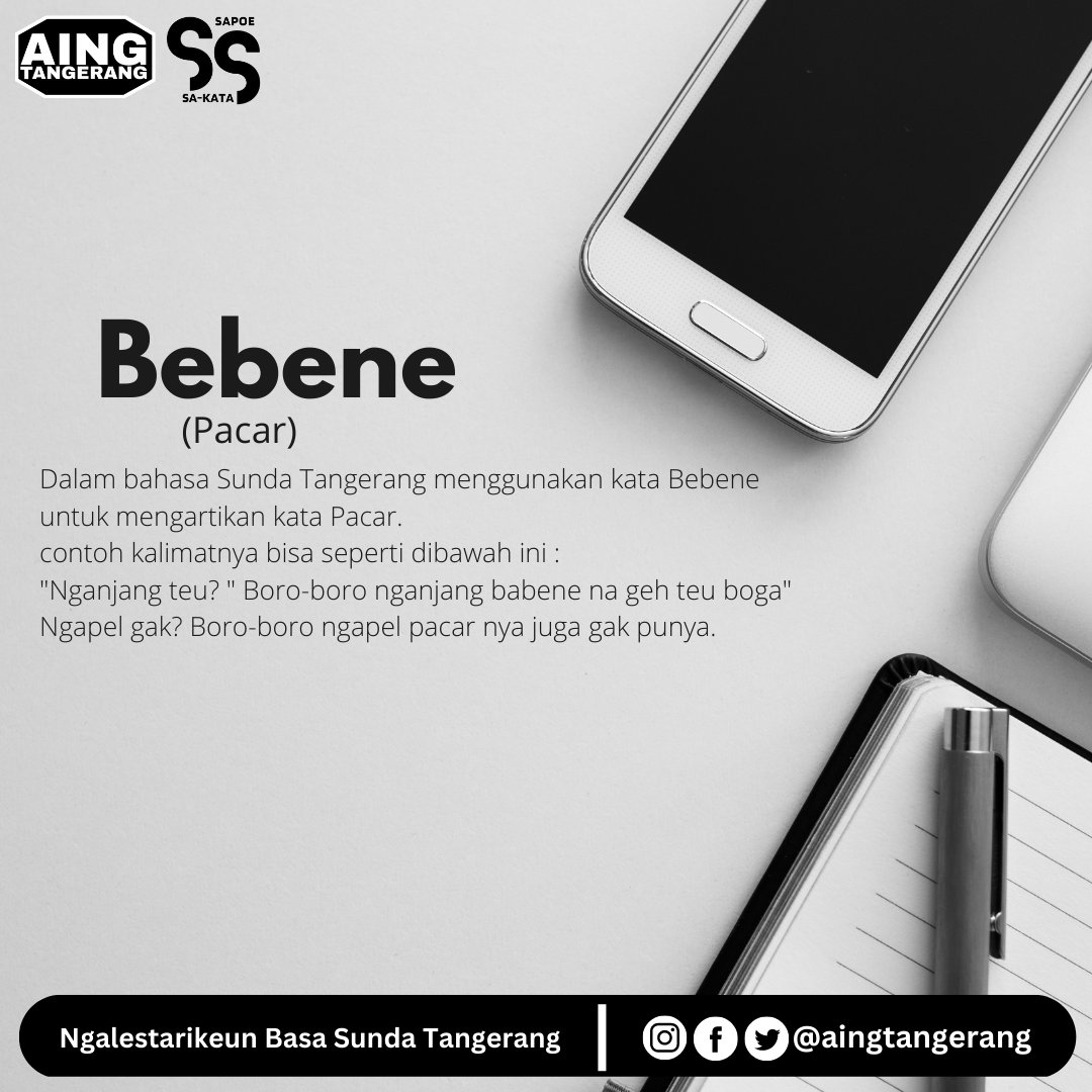 Kamari geus mulai ti 'A' kuari disuruh nu hareupna 'B'

Jang isukan aya nu deuk mere saran nu awalnya huruf 'C'? 

#sapoesakata #aingtangerang