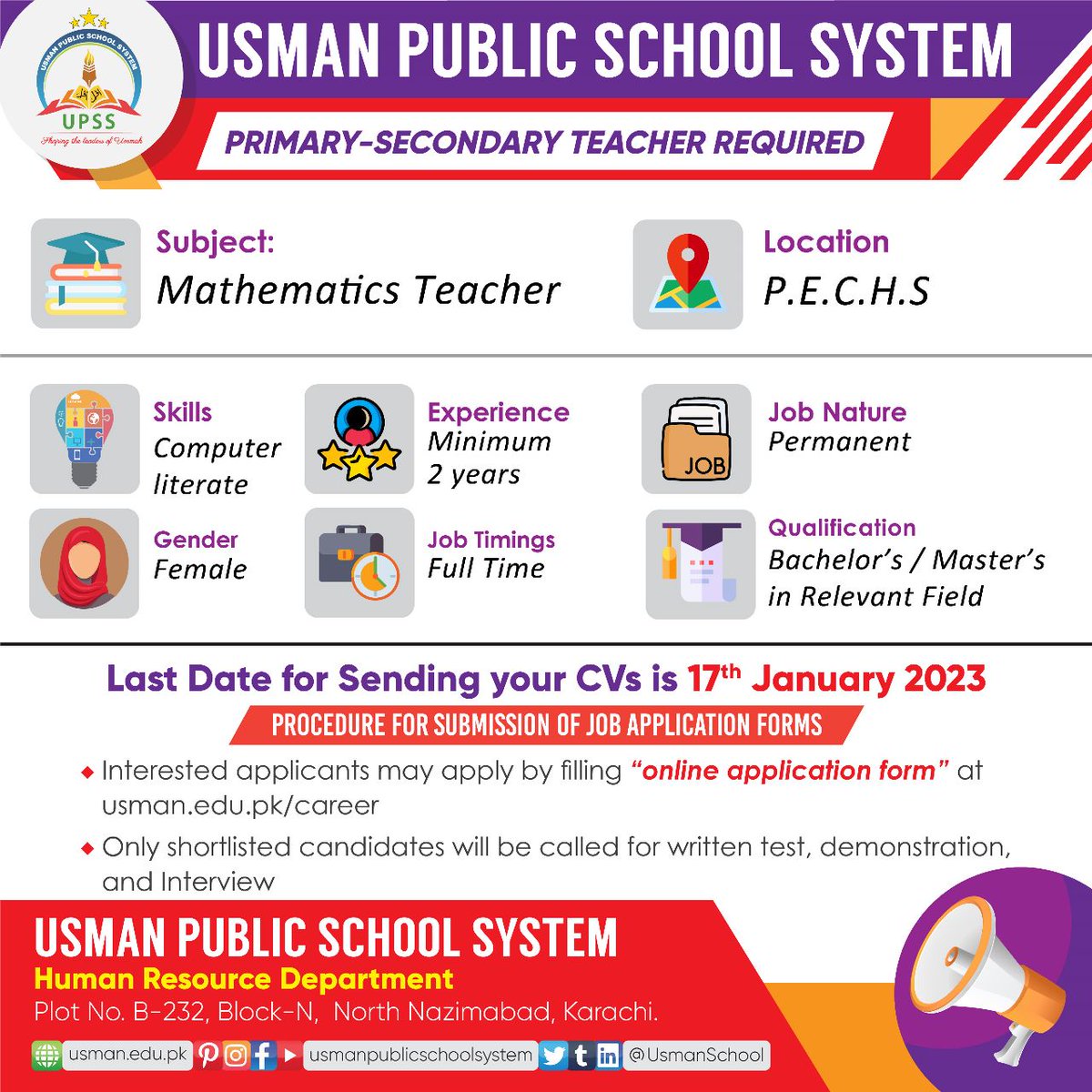 UsmanSchool's tweet photo. #secondry #teacher #UPSS #Usmanians #KarchiJobs #teacherjob #teacherjobs #teachingjobs #teacher #teacherlife #entrepreneur #teachingjob #job https://t.co/w7CwShiNvf