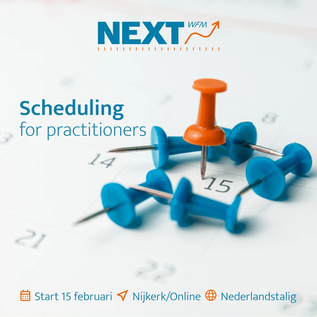 NEXTwfm's tweet photo. 15 februari start onze 2-daagse training Scheduling for Practitioners. Bedoeld voor mensen met WFM-ervaring die zich willen verdiepen in roostering.

Schrijf je nu in! https://t.co/xYQUuwTERS
 
#klantcontactomgeving #workforcemanagement #planningsvraagstuk #capaciteit  #wfm https://t.co/D6sWBEySOs