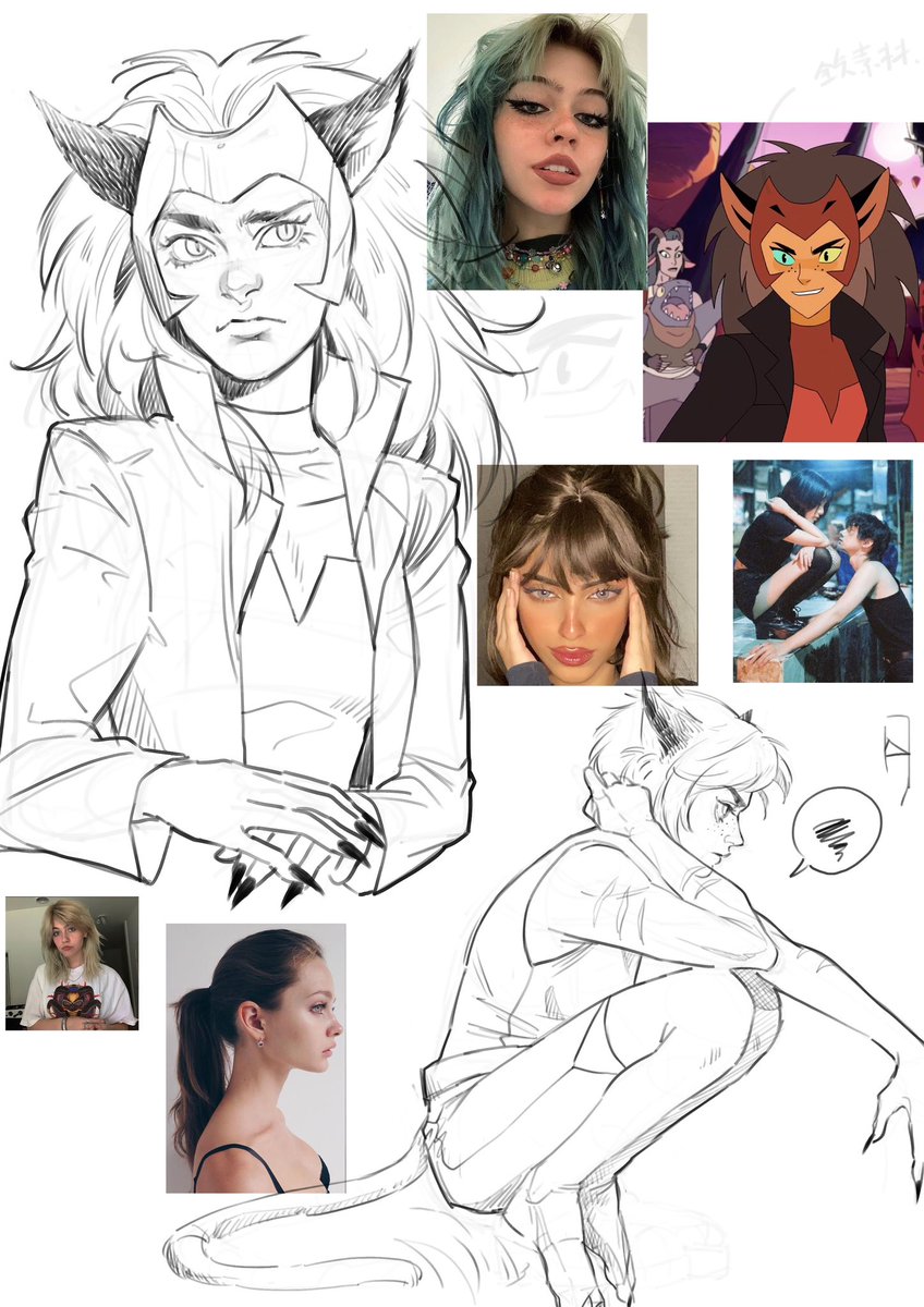 is_is_gemini_is's tweet photo. Rough draft #catradora ⚔🐈‍⬛✨

#SheraandthePrincessesofPower https://t.co/zuh2tI5F99