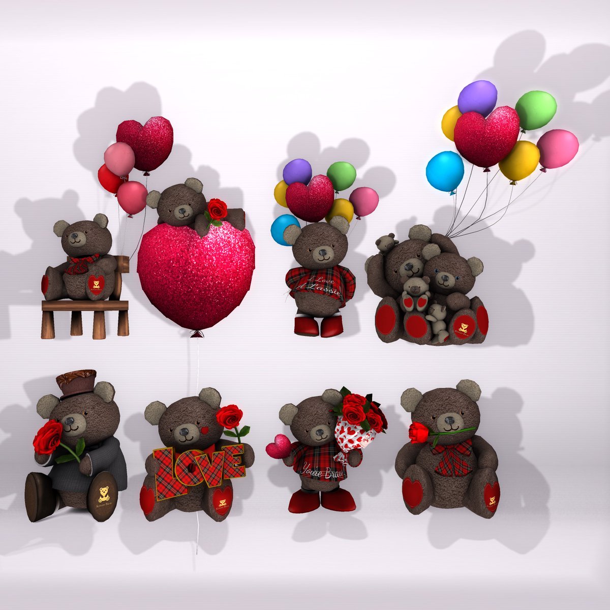 KringleCo's tweet photo. Our new #KinleyKringle Scottish Valentines Bear is for sale in the main #KringleCo store in the Dornoch sim and now on #SecondLife marketplace as well at https://t.co/oRQh9MhooE
Drop by and check out the different styles! https://t.co/hSl10nKnHG