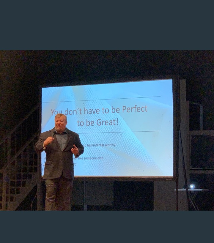 DrBradJohnson's tweet photo. You don't have to be perfect to be great.  In fact, mere high achievers tend to do better than their perfectionistic counterparts because they are generally less stressed and are satisfied with a job well done. And we need to do a better job of praising a job well done! https://t.co/ZvvWsHDchp